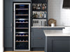 Upright wine fridge fit for modern kitchen