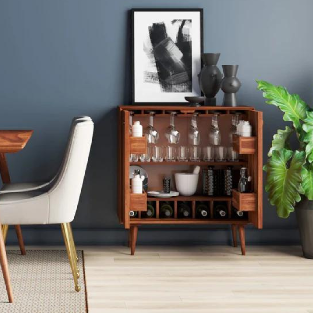 Exquisite Bar Cabinets to Store Glassware & Bar Equipment 