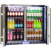 Double glass door bar fridge 