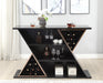Wine bottle and spirits bar counter