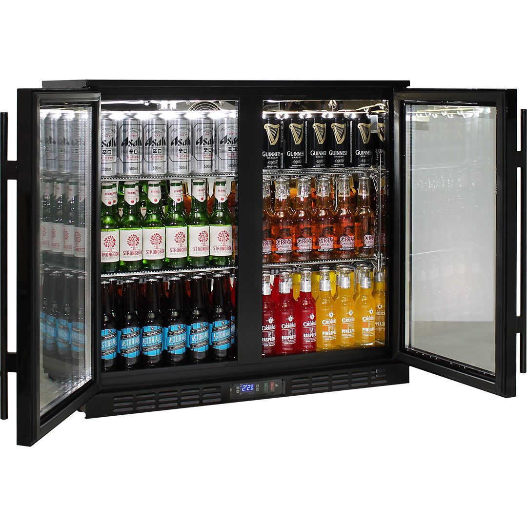 2 door bar fridge for kitchens