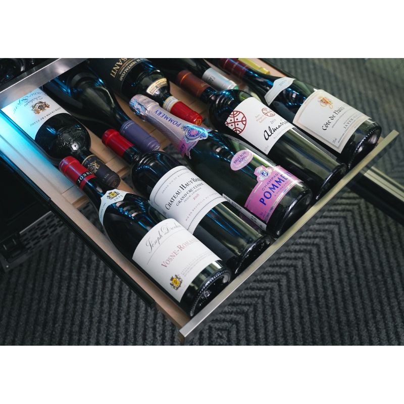 Divin Dual Zone Stainless Steel Wine Fridge - Lushmist