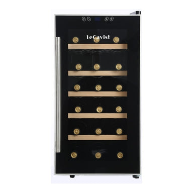 Compact black wine fridge