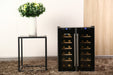 Compact wine fridge for living areas