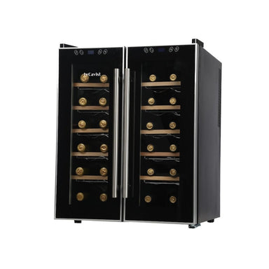 Black compact wine fridge 