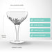 Luigi Bormioli cocktail coupe glass size reference guide
