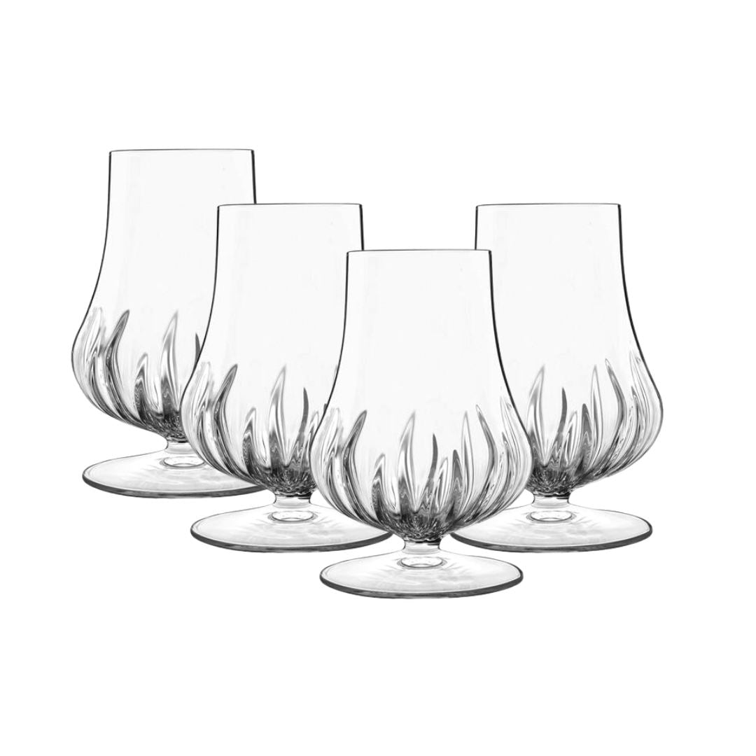 Set of four spirit cognac glasses