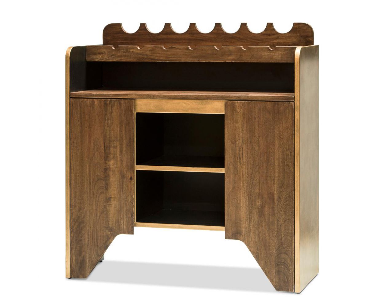 Milano Contemporary Wooden Wine Rack Bar Cabinet Lushmist