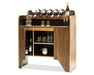 Milano Contemporary Wooden Wine Rack & Bar Cabinet - Lushmist