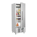 Slim upright commercial Fridge with door open