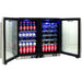 Beer and wine fridge with stainless steel shelves