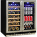 stainless steel beer and wine fridge combo