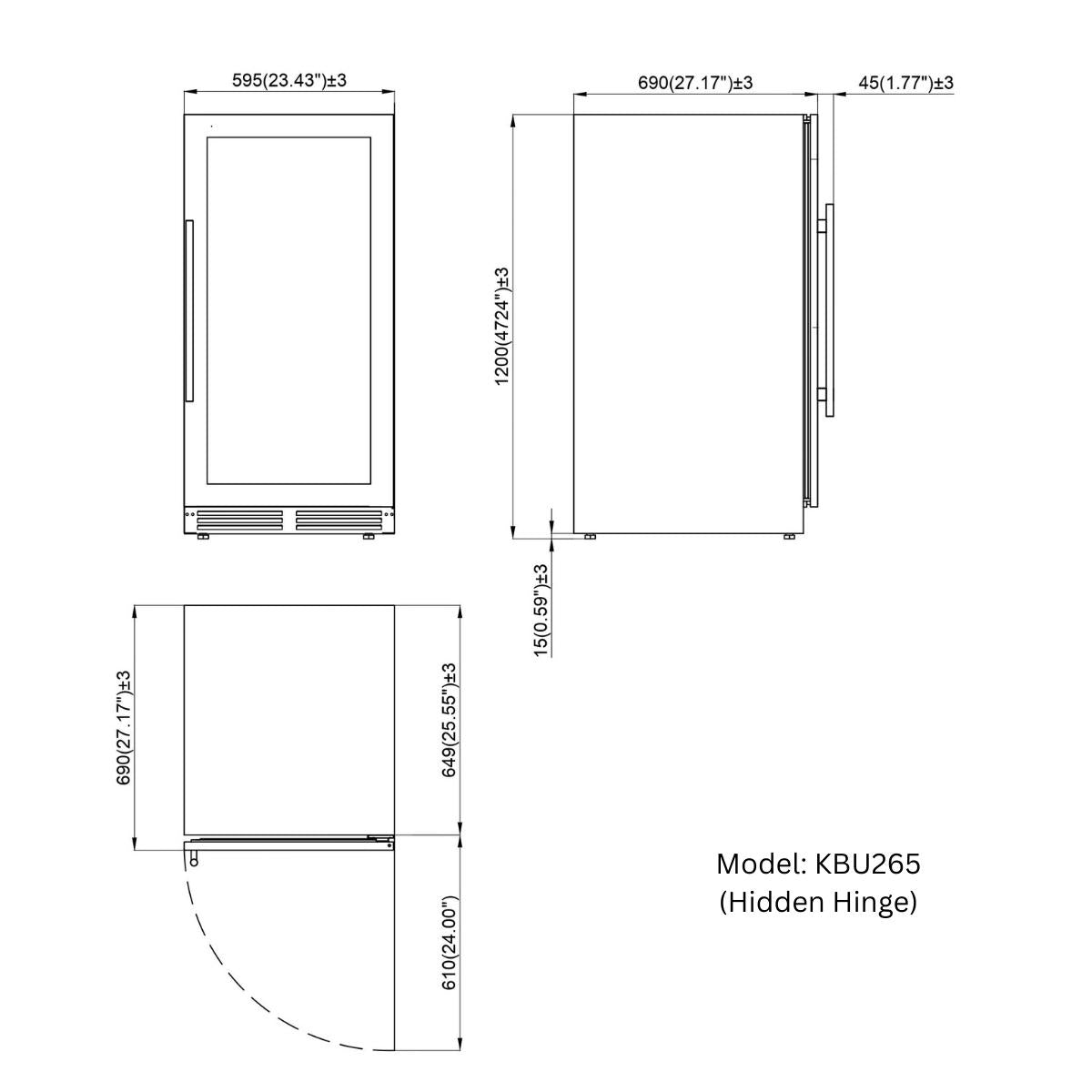 Upright Wine Cooler and Beer Refrigerator Combo With Low-E Glass 1200mm - Lushmist