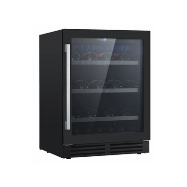 Vincel wine fridge black door